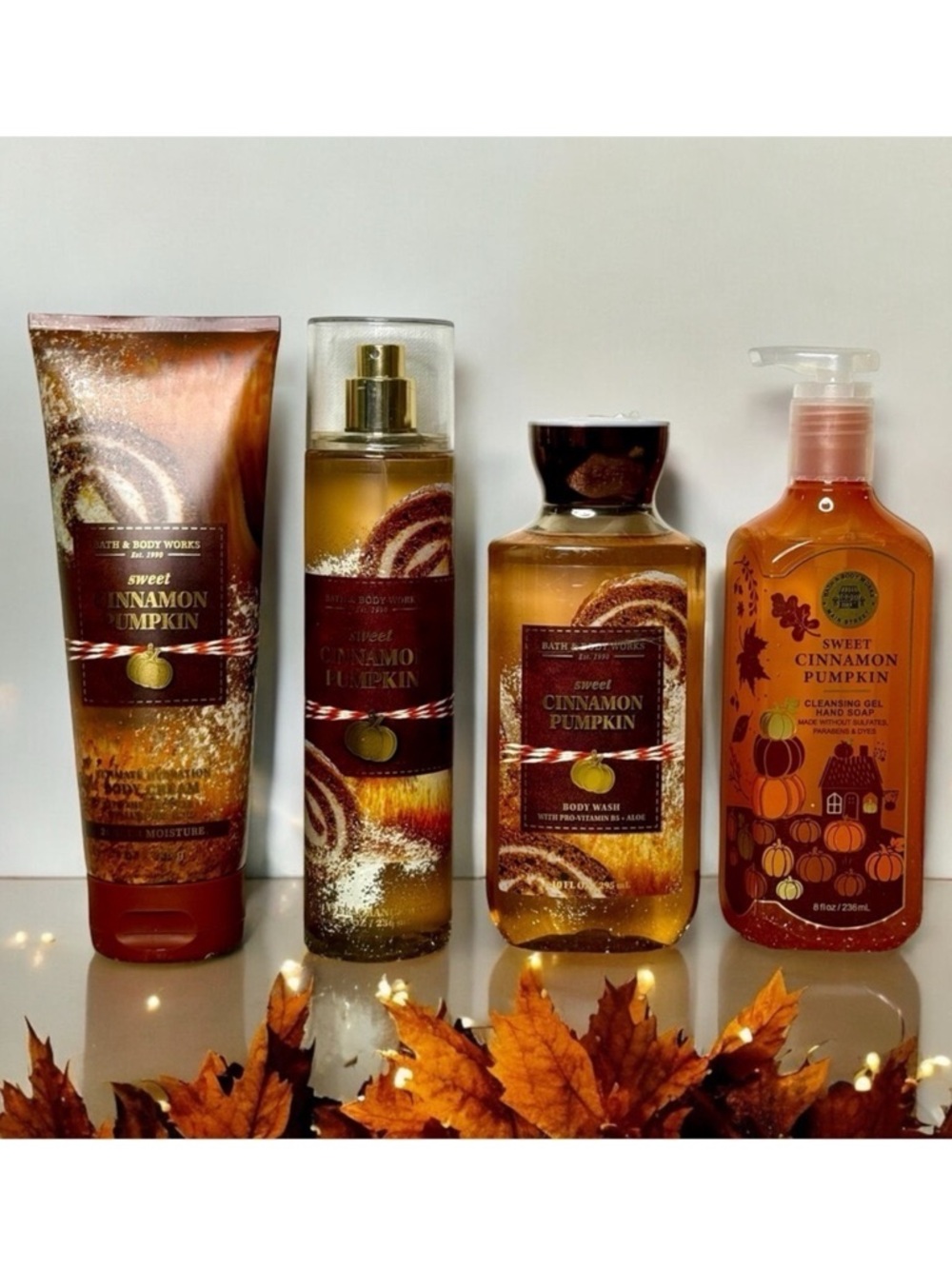 Bath & Body Works Sweet Cinnamon Pumpkin Body Care Gift Set NWT